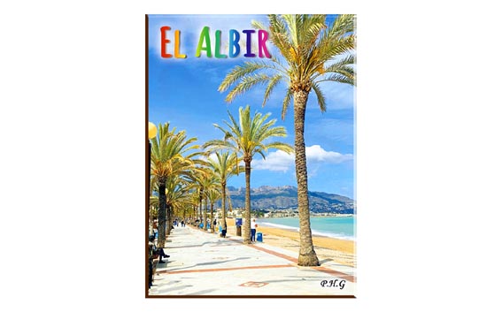 imagen de IMAN MADERA EL ALBIR PASEO 6,7X9 CM