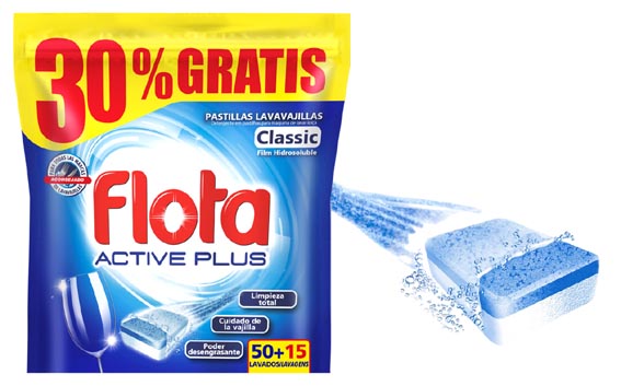 imagen de LAVAVAJILLAS FLOTA 50 + 15 PASTILLAS